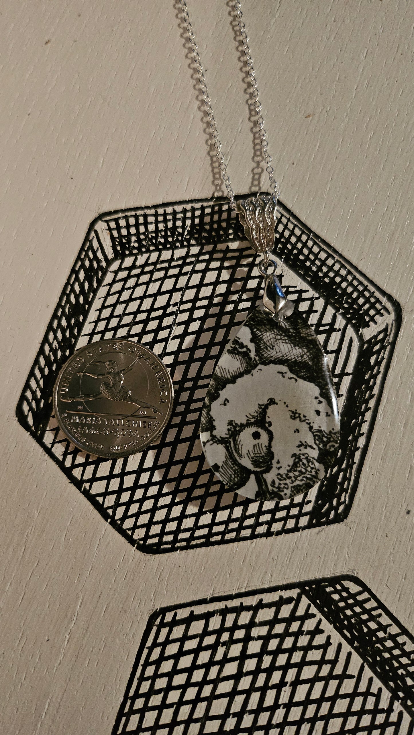 Winter Berries covered in Snow (Resin Pendant)